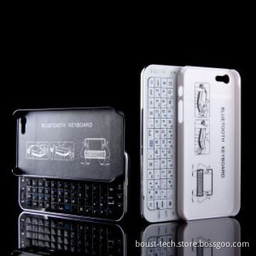 Boust Thin Slide out Bluetooth Wireless Keyboard Backlight Hard Case for iPhone 5 5g (BST-ABRI)